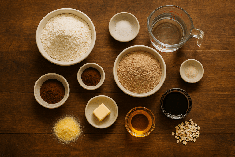 Cheesecake Factory Bread Copycat: Bake Their Famous Brown Bread at Home 3 cheesecake factory bread ingredients display