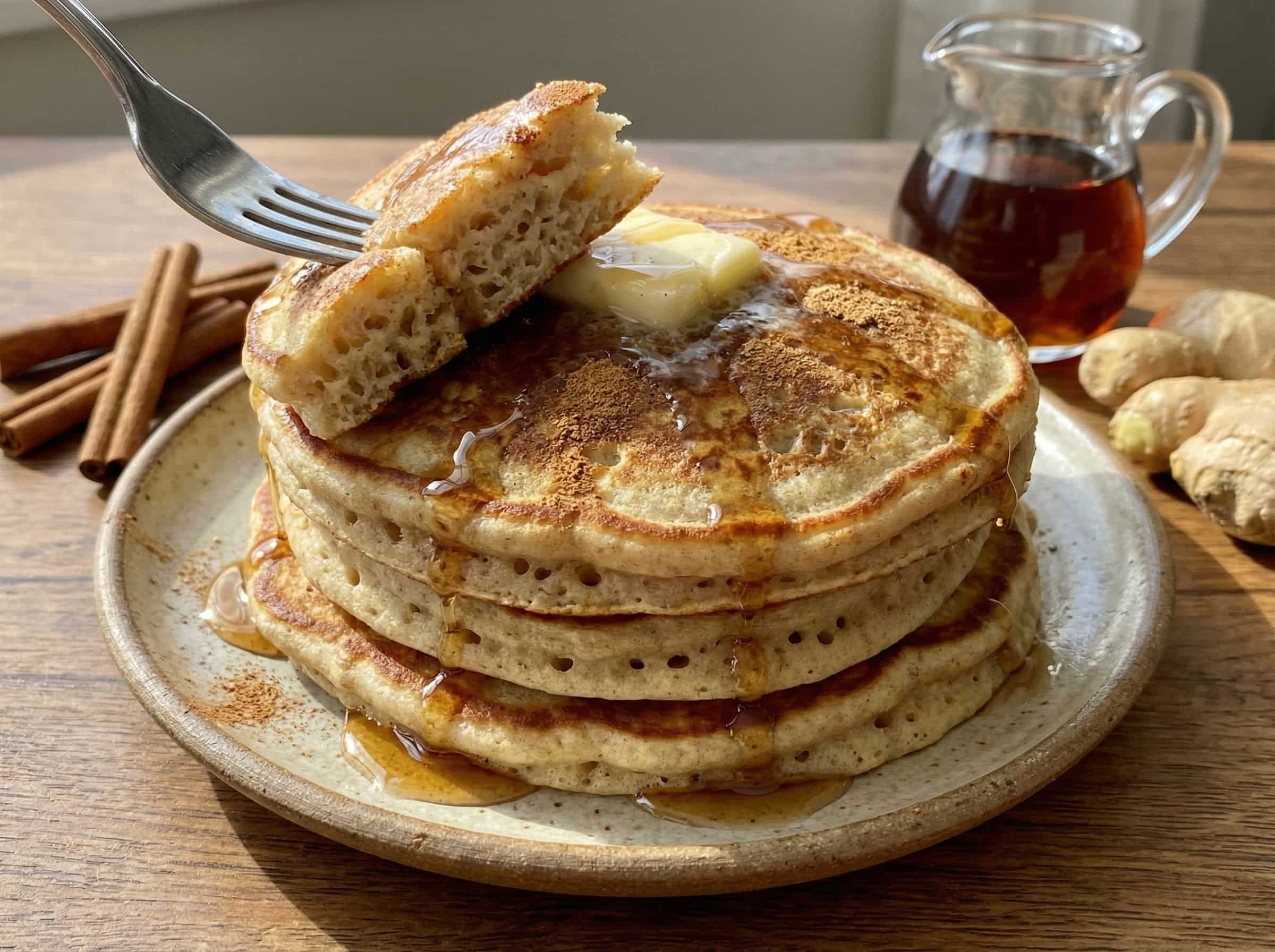 Fluffy Gingerbread Pancakes 2 10