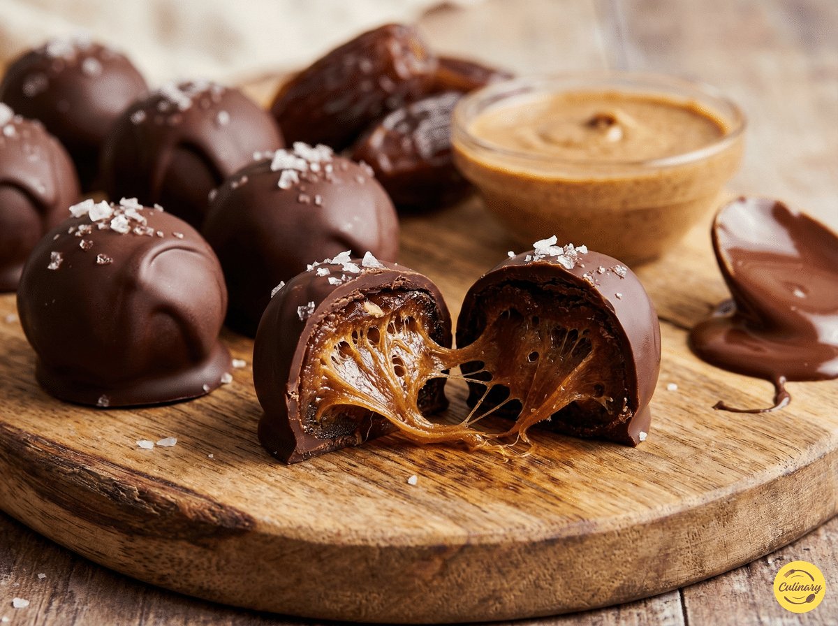 4 Ingredient Date Caramels (Date Caramel Chocolate Bites) 2 4 Ingredient Date Caramels in rustic chocolate bars