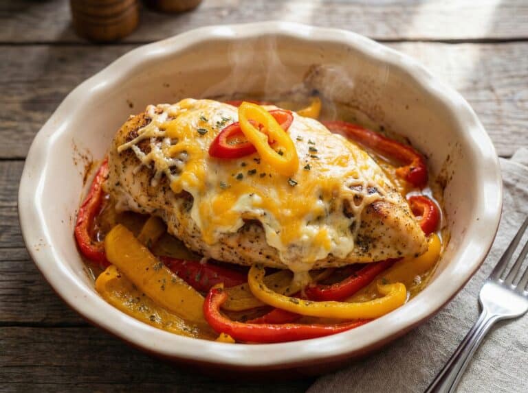 Cajun Chicken with Sweet Peppers casserole