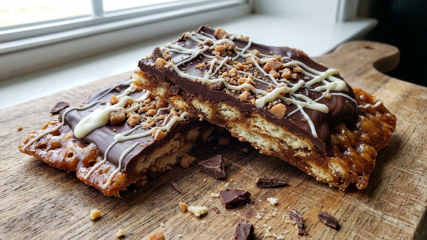 Christmas Crack Recipe chocolate peanut butter shortbread