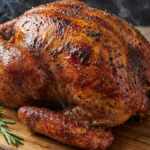 Dry Brine Turkey: Juicy, Golden Roasted Masterpiece 6 Dry Brine Turkey with glossy skin and herbs