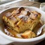 French Toast Casserole bite-sized cubes