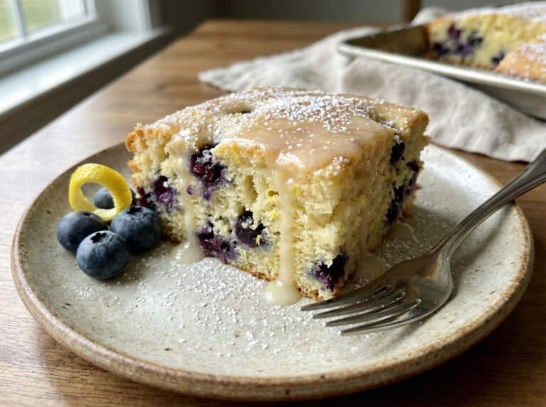 Lemon Blueberry Sheet Cake overview