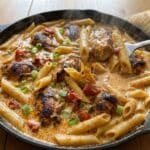 One Pot Creamy Cajun Chicken Pasta