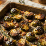 Roasted Brussels Sprouts with olive oil and sea salt
