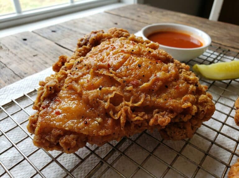Spicy Fried Chicken on a plate