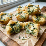 Spinach Dip in Bite-Sized Pinwheels - Puff Pastry Bites 3 Spinach Dip in Bite-Sized Pinwheels