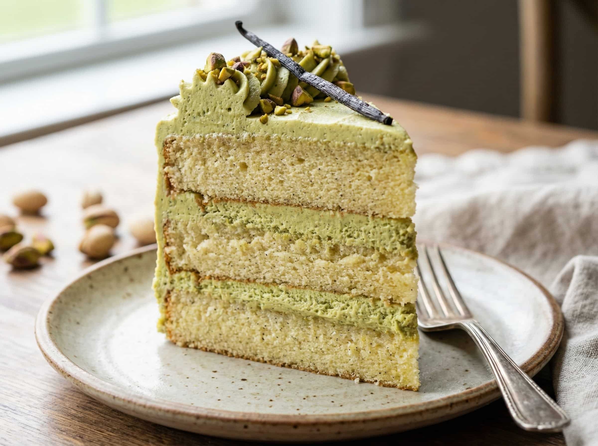 Vanilla Bean Pistachio Cake