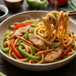 Yaki Udon Noodle Recipe - Chicken Udon Stir-Fry 3 Yaki Udon Noodle Recipe bowl